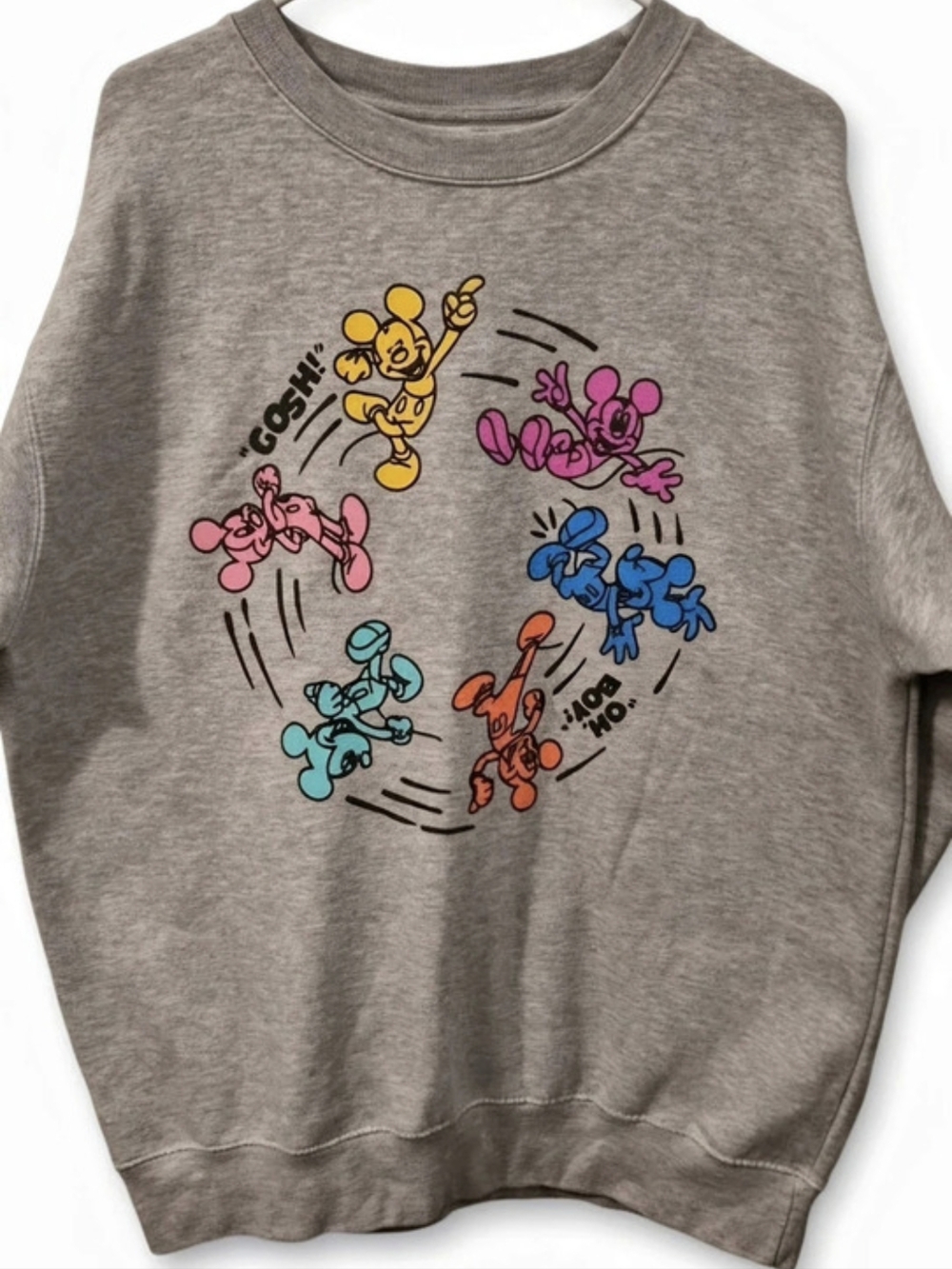 Disney x Neff Mickey & Friends Multi-colored Sweatshirt Gray XL